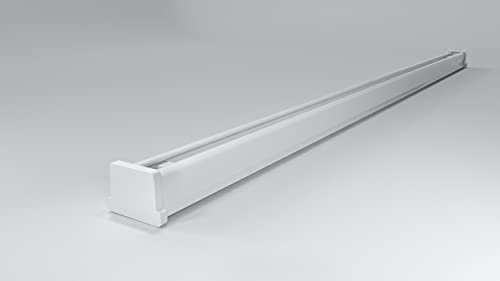 Tom'Shop Gardinenschiene [Variante - S, 1-läufig, 200cm nur Gardinenschiene] Vorhangleiste Vorhangschiene Aluminium Schienen für Gardinen 1,2,3 oder 4 - läufig, Vorhang Schienensystem