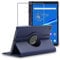 ebestStar - Funda para Lenovo Tab M10 FHD Plus 10.3, Carcasa Capa Giratoria, 360 Protectora, Cuero PU Soporte, Azul Oscuro + Cristal Templado