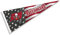 WinCraft Tampa Bay Buccaneers Nation USA Americana Stars and Stripes Pennant Banner Flag