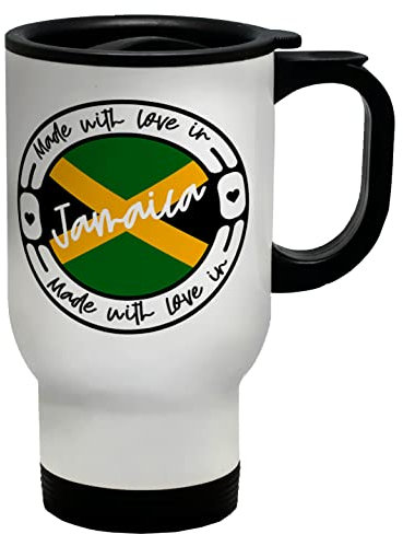 Shopagift Made with Love in Jamaica Country Travel Mug Gift Cup