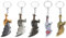 BANDQ G War Keychains Keyring Kui Ye Axe Hammer Knife Weapons Model Men Cosplay Car Key Chian 5pcs
