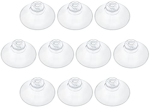 Pawfly 10 Stück Saugnäpfe 4,5 cm Klarer Plastiksaugnapf Für Hausorganisation Und Dekoration Starke Selbstklebende Saugnapfhalter Für Küche, Bad, Fenster Und Glastür