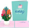 Lovepop® 3D Pop-Up Karte Geburtstag bunter Blumenstrauß Geburtstagskarte mit abnhembaren Mini-Blumenbouquet | inkl. Umschlag & Versteckfach für Geld & Gutscheine