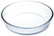 Tradineur - Fuente para horno redondo - Fabricado en Vidrio - Apto para horno, microondas, congelador y lavavajillas - 1,5 Litros - Ø 23 x 5,5 cm