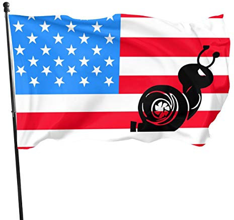 Dekoration Fähnchen Schnecke Jdm Turbo Boost, Fahne Durable Flagge Polyester Haus Hof Flagge Für Veranda Haus Dekoration 90X150cm