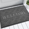 Yimobra Welcome Door Mat 120 x 81 cm, Heavy Duty Durable Front Door Mat for Home Entrance, Garage and Garden Outside Entryway Floor Mat, Non Slip, Fade Resistant, Easy Clean, Dark Gray