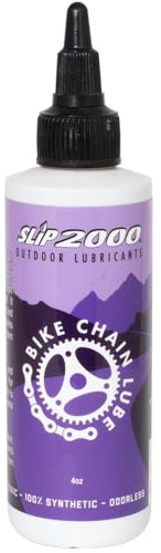 Slip 2000 Bike Chain Lube, Cable Lubricant, Pure Synthetic, All Bikes, 4 oz