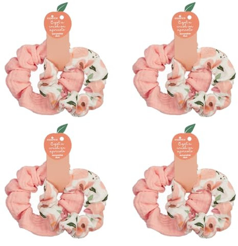 Essence got a Crush on apricots Scrunchie Duo, Aufbewahrung, Nr. 01, Orange, Nanopartikel frei, 4er Pack (4x1pcs)