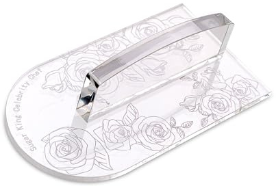 KALAIEN Fondant Smoother with Handle Acrylic Cake Smoother Tool for Icing fondant tools set-Round