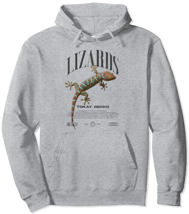 Tokay Gecko Ropa de calle Guardián del lagarto Sudadera con Capucha