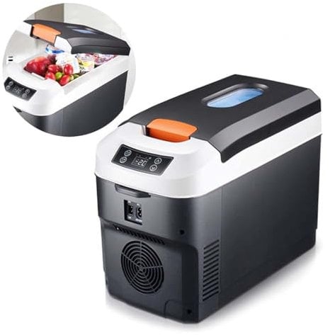 HAZARA CongéLateur Camping Grande Capacité 10l , Mini Frigo Voiture éCran Tactile Intelligent, Chaud Et Froid RéGlable , Frigo Camping-Car Convient Aux Voitures Et Aux Maisons