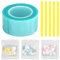 Gigicial Nano-Klebeband-Blasen-Set für Kinder, handgefertigte DIY-Nano-Stressbälle zur Angstlinderung, Spielzeug für Jungen und Mädchen, Kinder-Bastel-Partygeschenke mit (Blau)