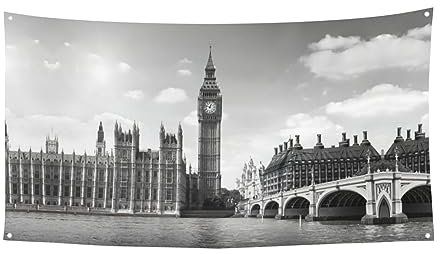 Londoner Party-Banner, Partyzubehör, Hintergrund, Fotobanner, Hintergrund für Geburtstagsparty, Themen-Dekoration