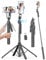 Face Tracking Gimbal Smartphone, 163CM Handy Stativ Ständer & Selfie Stick, 360 Rotation Verbessertem Stabil Quad, Abnehmbarer Fernbedienung, mit 1/4 Zoll Schraube Kompatibel iPhone Android für Vlog