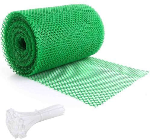 LDXDRU Rouleau de grillage en plastique pour poulailler - 30 cm x 20 m - Vert - Pour jardin, balcon, clôture, élevage de volaille, bricolage, volaille, animal domestique, décoration de la maison