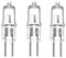 LISOCLU Lampada Alogena G5.3 G4 G6.35 Lampadina Per Aromaterapia A Cera Fusione Tipo Lampada Alogena G5.35/230V 20W