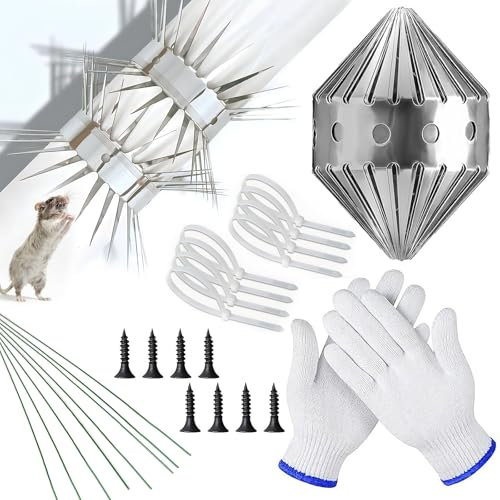 Nuangoo Marderschutz Fallrohr Edelstahl 100cm Marderabwehr Fallrohr Fallrohrschutz Marderschutz Dachrinne,für Haus,Dachrinne,Bäume Marderabwehr Fallrohr Zubehör Kann frei geschnitten Werden