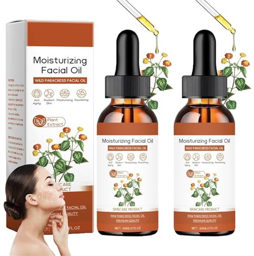 Paracress Face Oil Parakresse Gesichtsöl Massage für Gua Sha, Gesichtsserum Anti-Aging Hydratisierendes Ätherisches Öl für Reife Haut, Reduziert Feine Linien und Fältchen(2PACK)
