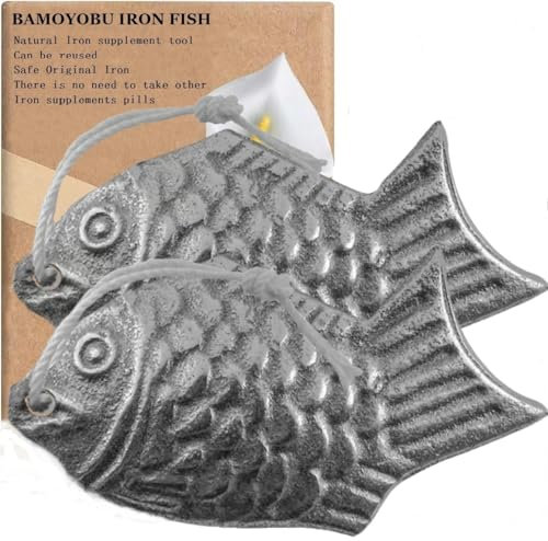 Iron Fish 2-Pack Add Natural Iron to Food & Water Perfect for Vegans, Athletes, Pregnant Women & Kids Fight Anemia & Iron Deficiency Safely Gift Loved Ones