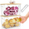 BQBQHONE Caja Para Guardar Patatas Y Cebollas Y Ajos Apilable 2 Artículos , Caja Para Guardar Con Tapa Diseño Transparente - Vea Fácilmente El Estado De Sus Verduras