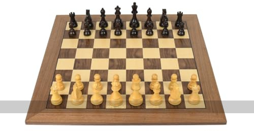 DGT Walnut Chess Board with Royal Wooden Chess Pieces