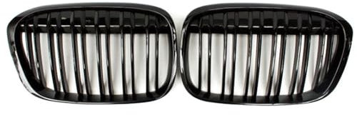 YCYHMHH Gloss Schwarz Frontstoßstange Nieren Grill Gitter Für BMW X1 F48 F49 2016 2017 2018 2019 2020 XDrive Doppel Linie Glossy Schwarz