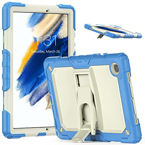 Tablet travel Compatible with Samsung Galaxy Tab A8 10.5 X200/X205 (2022) Case,Three-in-one Shatter-Resistant Shell, Drop-Proof, Dust-Proof, Shock-Proof with Bracket+Shoulder Strap Tablet Protection(L
