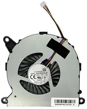 QMSOZMD Piezas de portátil Ventilador de computadora Compatible con Intel NUC8i7BEH NUC8i5BEH NUC8i3BEH NUC8 I3 I5 I7 Mini PC CPU Ventilador de refrigeración BSC0805HA-00 1Z24L9R 4 Pines