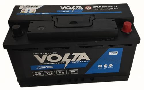 12V 110AH Deep Cycle Leisure Battery SFL 110AHC100 Ideal for Caravan, Campervan, Motorhome & Solar Power Use/L5