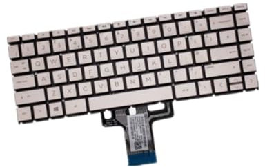 Tastiera del laptop Per For HP 14s-fq0000 0355ng 0370ng 0455ng 0908ng Argento UK English Layout