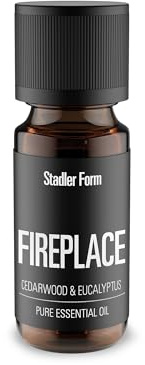Stadler Form Fireplace Fragrance Oil - 100% Pure Natural Essential Oil Blend - Cedarwood & Eucalyptus - Calming - for Aroma Diffuser, Humidifier and Air Washer - 10ml