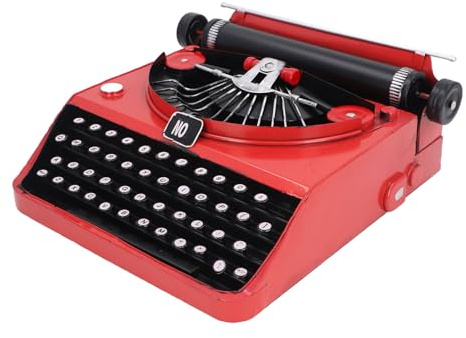 Cocoarm Retro Vintage Antique Schreibmaschinenmodell Handgefertigter Eisen-Deko Im Klassischen Europäischen Stil für Home Office Café