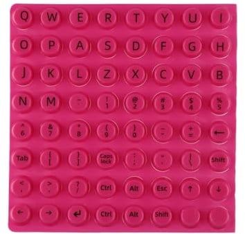 Wellrun 64 Pcs Raised Keyboard Stickers,Easy Typing Keytop Covers for Long Nails,Self-Adhesive Keyboard Decals for Desktop Computer