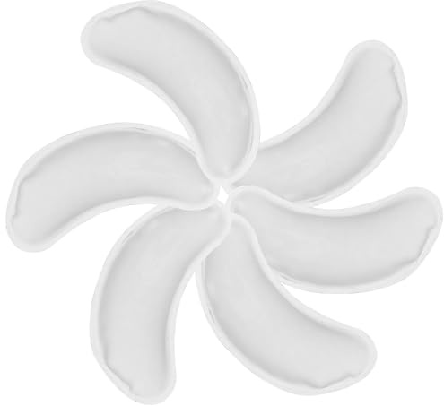 Gatuida Gel Augenpads 6 Stück Wiederverwendbare Kühlende Augenkompressen für Augenpflege Transparente Gel Kompresse gegen Augenringe für Zuhause Büro und Reisen