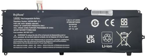 Rsjfhzm JI04XL 901247-855 Laptop Ersatz Akku für HP Elite X2 1012 G2， | Elite X2 1012 G2-1LV76EA Series J104XL JI04047XL 901307-541 HSTNN-UB7E