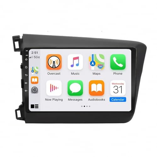 Radio Macchina Touch Screen per Mazda 2 Mazda2 DE Demio 2007-2015 Wireless Carplay Android Auto Stereo Auto Bluetooth Ips con Pantalla Táctil con Gps, 4 Nucleo 4G+64G