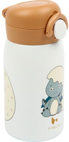 Fabelab Termosflaska för barn 320 ml, rostfritt stål, läckagesäker (dino)