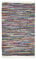 andiamo Boho Teppich Multi aus 100% Baumwolle - handgewebter Flickenteppich mit Fransen Fleckerlteppich Teppich bunt 200 x 300 cm