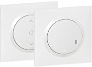 Legrand 600696 Prêt-à-poser dooxie centraliser un volet roulant avec 1 commande sans fil et 1 interrupteur 230V~ livré complet, blanc