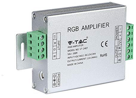 Amplificador de señal V-TAC VT-2407 para Tira de LED RGB 12/24V - SKU 3309