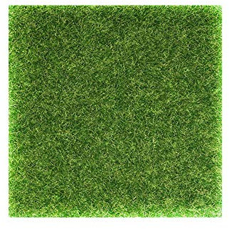 WASAGA Feen-Kunstrasen, 1 Stück/ 5 Stück Künstlicher Garten Gras Rasen Lebensechte Miniatur Fee Garten Ornament Puppenhaus Dekoration (30x30cm 1Stk)