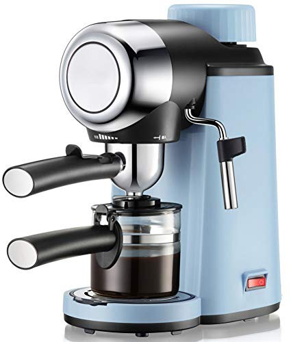 Machine à expresso, machine à café expresso à 5 barres, machine à expresso et cappuccino avec mousseur à lait, machine à expresso avec vapeur