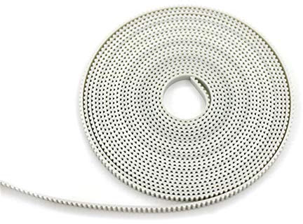 ZHaonan-Zahnriemen Zahnriemen, PU T2.5 mit Stahlkern, Zahnriemen T2.5 Gürtel, Whit-Farbe, T2.5 offener Zahnriemen, 3mm-9mm-Breite Ersatzteile (Color : Length 1M, Size : 5mm)