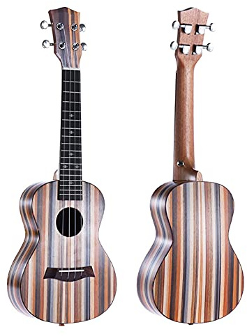 Ukulele 24 Ukulele Akustische Ukulele Sopraner 18 Bünde 4 Saiten Gitarre Okoume Neck-Palisander-Griffbrett Anfänger Ukulele