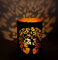 Handgefertigter Schatten Votiv Teelicht Kerzenhalter Metall Motiv Baum des Lebens Weltenbaum Yggdrasil Spiritualität Mythologie Dekoration Geschenk Hochzeit Diwali
