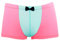Boxer pour homme en vrac respirant avec nœud - Couleur soie - Pour homme, rose, XXL