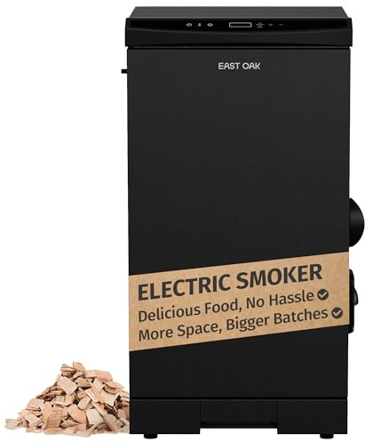 EAST OAK PES23002 Smoker, schwarz