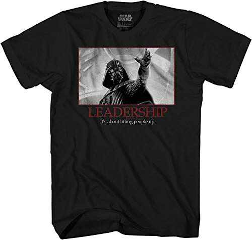 STAR WARS Poster de motivation Darth Vader Leadership pour homme, Premium Jet Black, Taille 4XL