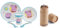 Peppa George Microwave Safe Cartoon Character Non Slip Bicolor Premium Dinner Tableware Set for Children Plate, Bowl, Cup & Cutlery Set BPA Free re-usable Plastic (Peppa)