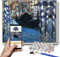 Malen nach Zahlen Kits für Erwachsene und Kinder Der Canal Grande von Venedig Blau Venedig Gemälde von Edouard Manet DIY Malen nach Zahlen Kits auf Leinwand